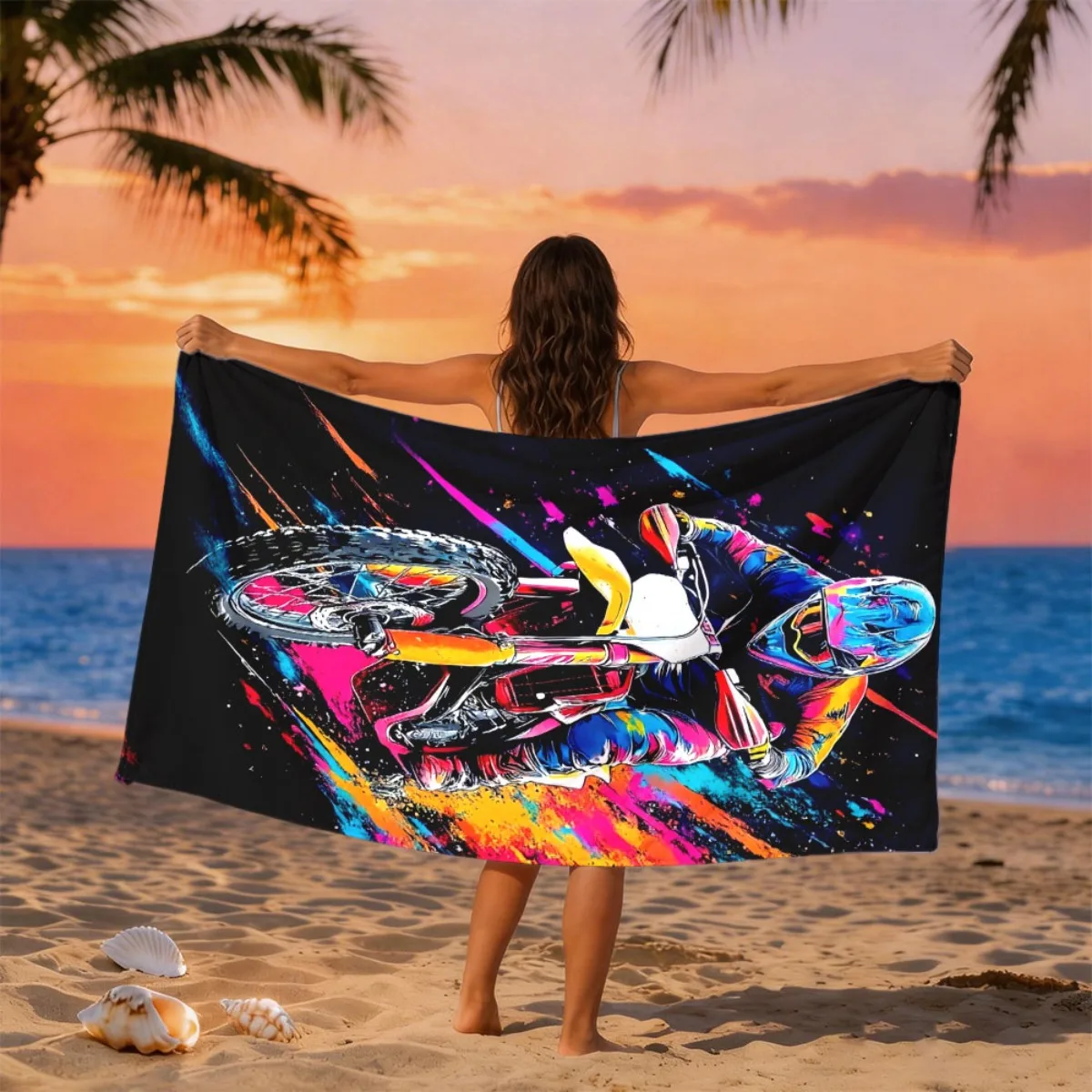 Sarong Men Wrap - Toalha de praia extra grande para